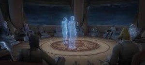 Star War Hologram Jedi Meetings